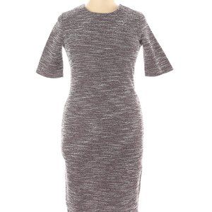 ❤️ - Banana Republic Fitted Burgundy Tweedy Dress